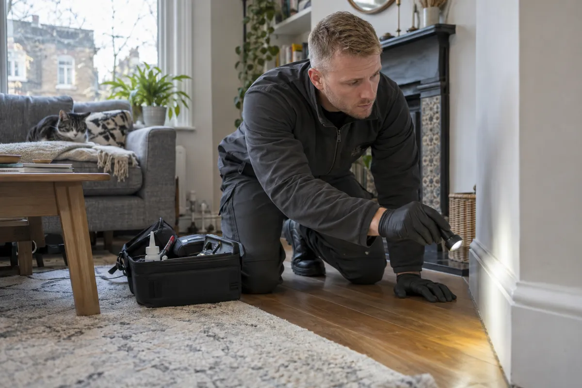 Illustrative residential pest inspection